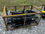Unused 2025 Mower King SSECAG-Y Skid Steer Auger Attachment