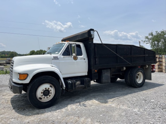 1998  FORD  F-800  S/A  Dump Truck