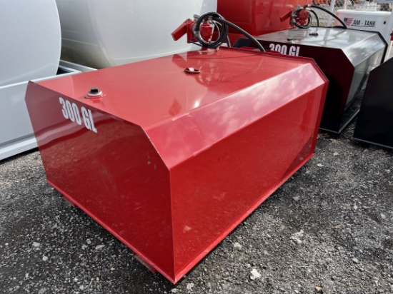 (New) 300 Gal. Fuel Tank w/ 12v DC Pump