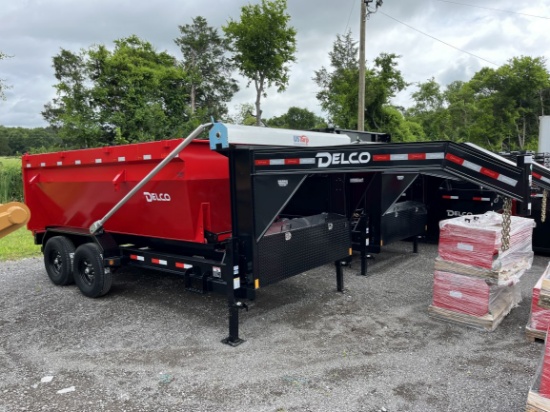 New  2024  DELCO  R314  T/A  Roll-Off  Gooseneck Trailer