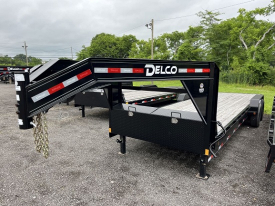 New  2024  DELCO 24’  C824  T/A  Gooseneck Trailer