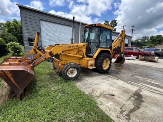 1997 John Deere 310D Loader Backhoe with Cab and AC