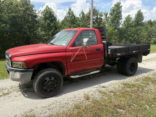 1997 DODGE Ram Chassis Cab 3500 Flatbed Truck