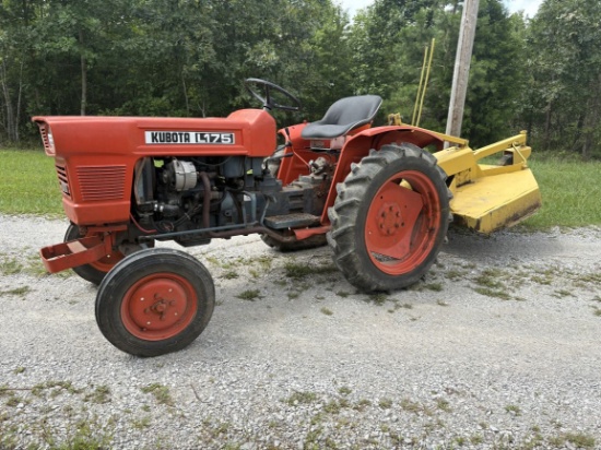 Kubota L175 Farm Tractor with 4’ Rotary Cutter