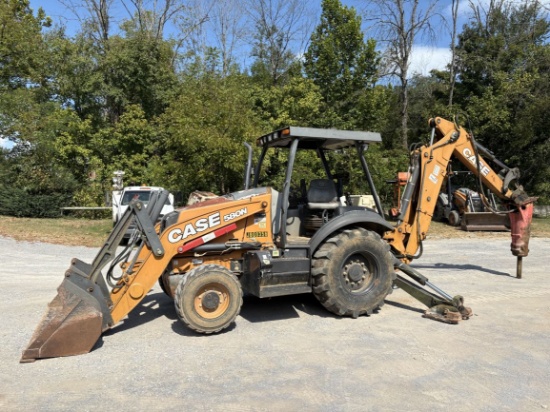 CASE 580N Loader Backhoe With Sandvik BR999 Hydraulic Breaker