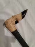 Deer hoof walking cane