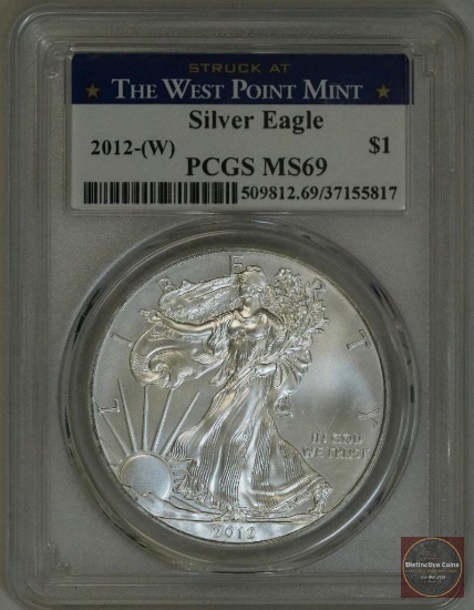 2012 W American Silver Eagle 1oz. (PCGS) MS69