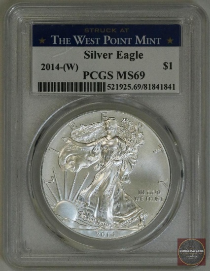 2014 W American Silver Eagle 1oz. (PCGS) MS69