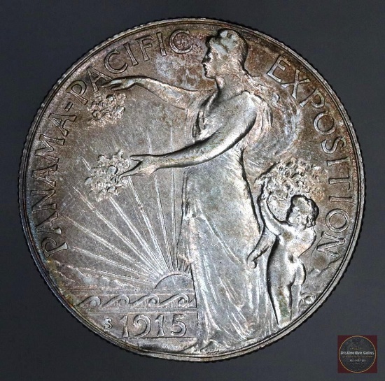 1915 S Panama-Pacific PAN PAC Commemorative Silver Half Dollar