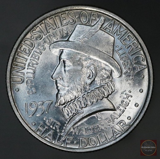 1937 Roanoke Commemorative Silver Half Dollar