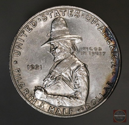 1921 Pilgrim Commemorative Silver Half Dollar