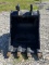 Brandt - John deere 210 36in Bucket 80mm Pins