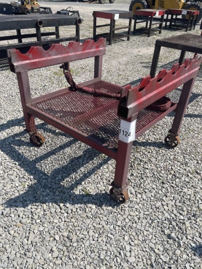 Pipe Table with Wheels