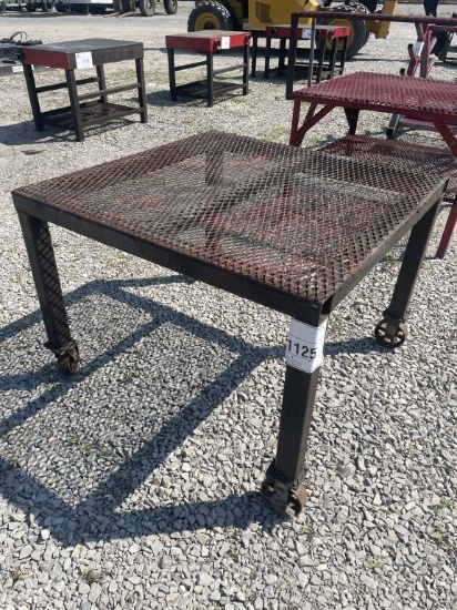 Metal Welding Table with WHeels