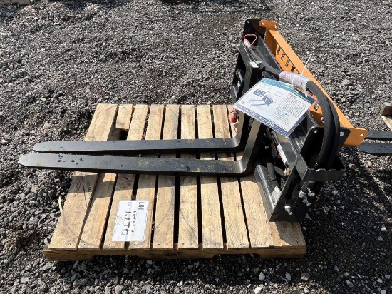 Skid Steer Hydraulic Adjustable Pallet Forks