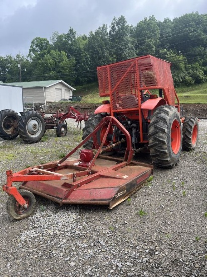 Kubota M5-111 Tractor, Open Rops, Brush Cage 