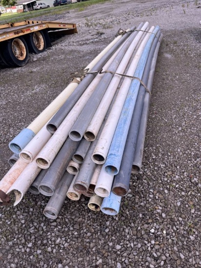 2 Bundles of 4" heavy wall plastic pipe