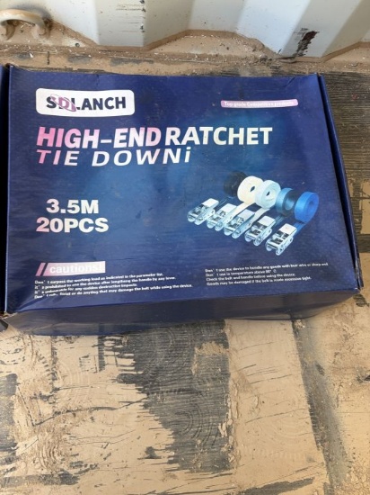 High-End Ratchet, Tie Down Set, 3.5 M, 20 pieces