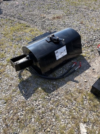 Hydraulic concrete mixer for a mini skid steer
