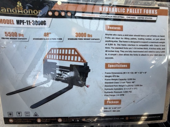 Land Honor Hydraulic Pallet Forks