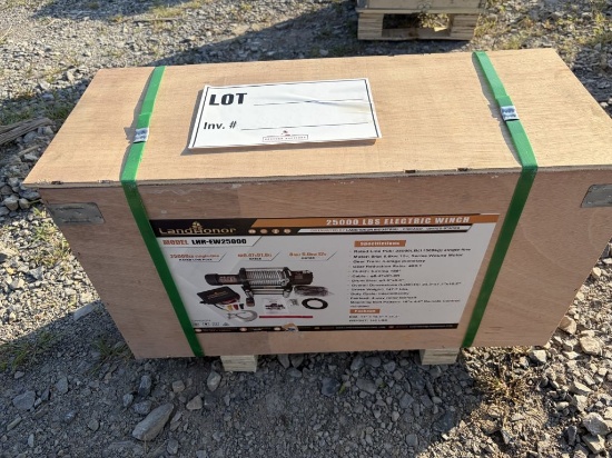 Land Honor 25000lb Electric Winch, Model LHR-EW25l