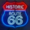 Historic Route 66 4' neon Sign