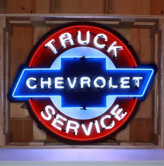 Chevrolet Truck Service 38" Neon Sign