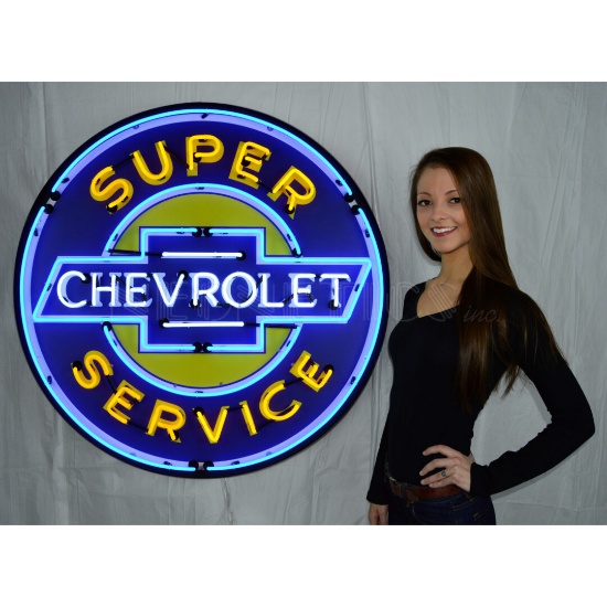 Chevrolet Super Service 36" Neon Sign