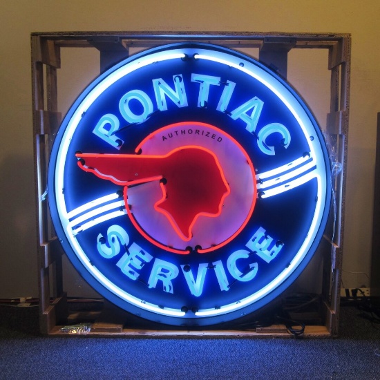 Pontiac Service 36" Neon Sign