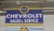 Chevrolet Sales and Service Metal Sign
