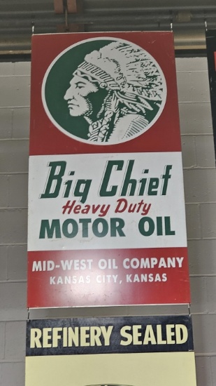 Big Chief Motor Oil Metal Sign