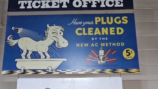 Ac Quality Spark Plug Metal Sign