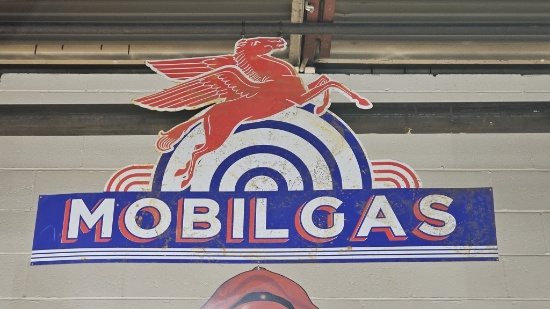 Mobil Gas Metal Sign