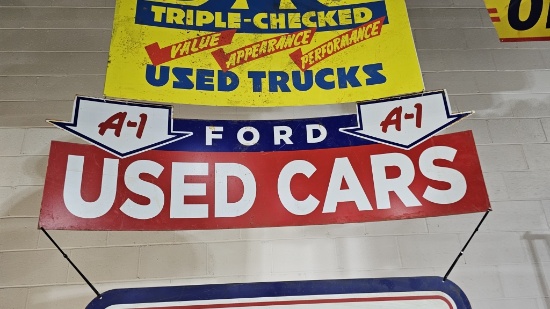 Ford A1 Used Cars Metal Sign