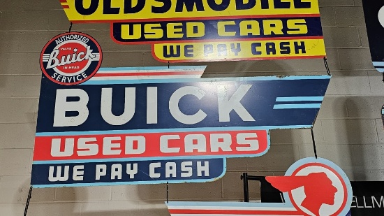 Buick Used Cars Metal Sign