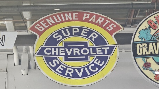 Chevrolet Super Service Metal Sign