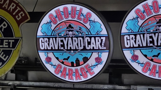 Graveyard Cars LED Sign