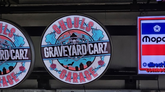 Graveyard Cars LED Sign