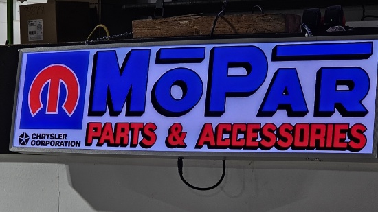 Mopar Parts and accessories led sign