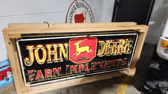 John Deere Farm Implements Neon Sign