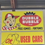 Fleer Dubble Bubble Gum Metal Sign