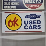 Ok Chevrolet Used Cars Metal Sign