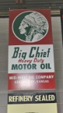 Big Chief Motor Oil Metal Sign