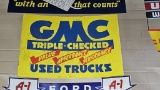 Gmc triple check used trucks metal sign
