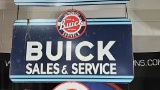 Buick Sales and Service Metal Sign