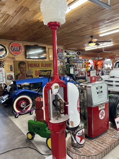 Gilbert And Barker White Crown Barrel Gas Pump