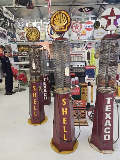 Handmade Garage Decor Shell Fuel Pump