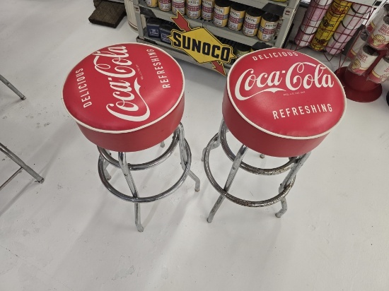2 Coca-cola Bar Stools