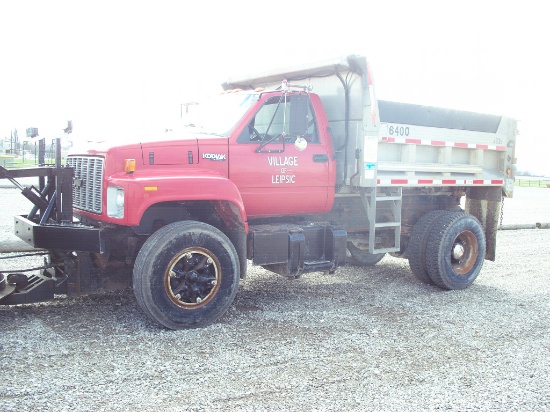 1991 Chevrolet Kodiak Model C-7 dump truck with aluminum dump bed