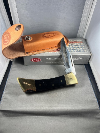 Case XX Hammerhead 2159L SS single blade lockback knife with sheath in box, appears unused